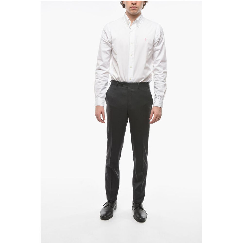 Corneliani Virgin Wool Pants with Belt Loops