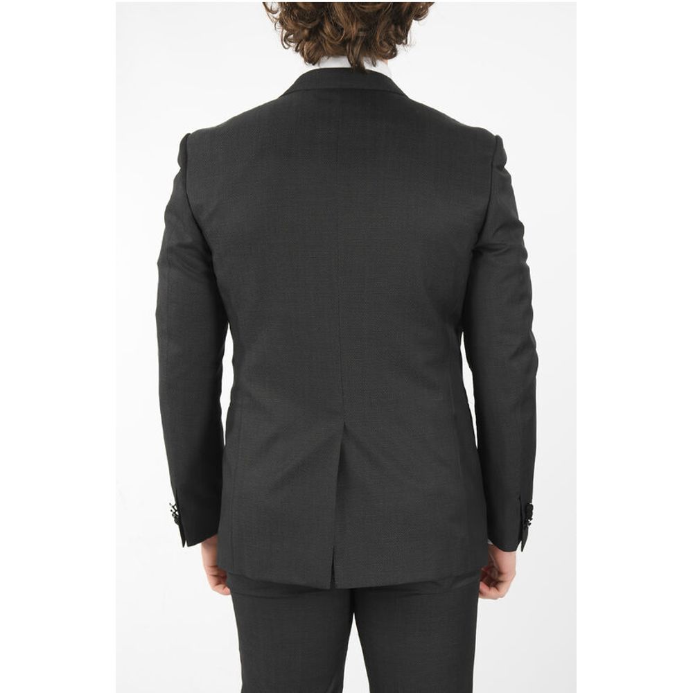 Corneliani virgin wool center vent peak lapel CERIM.ACADEMY 3 piece wai