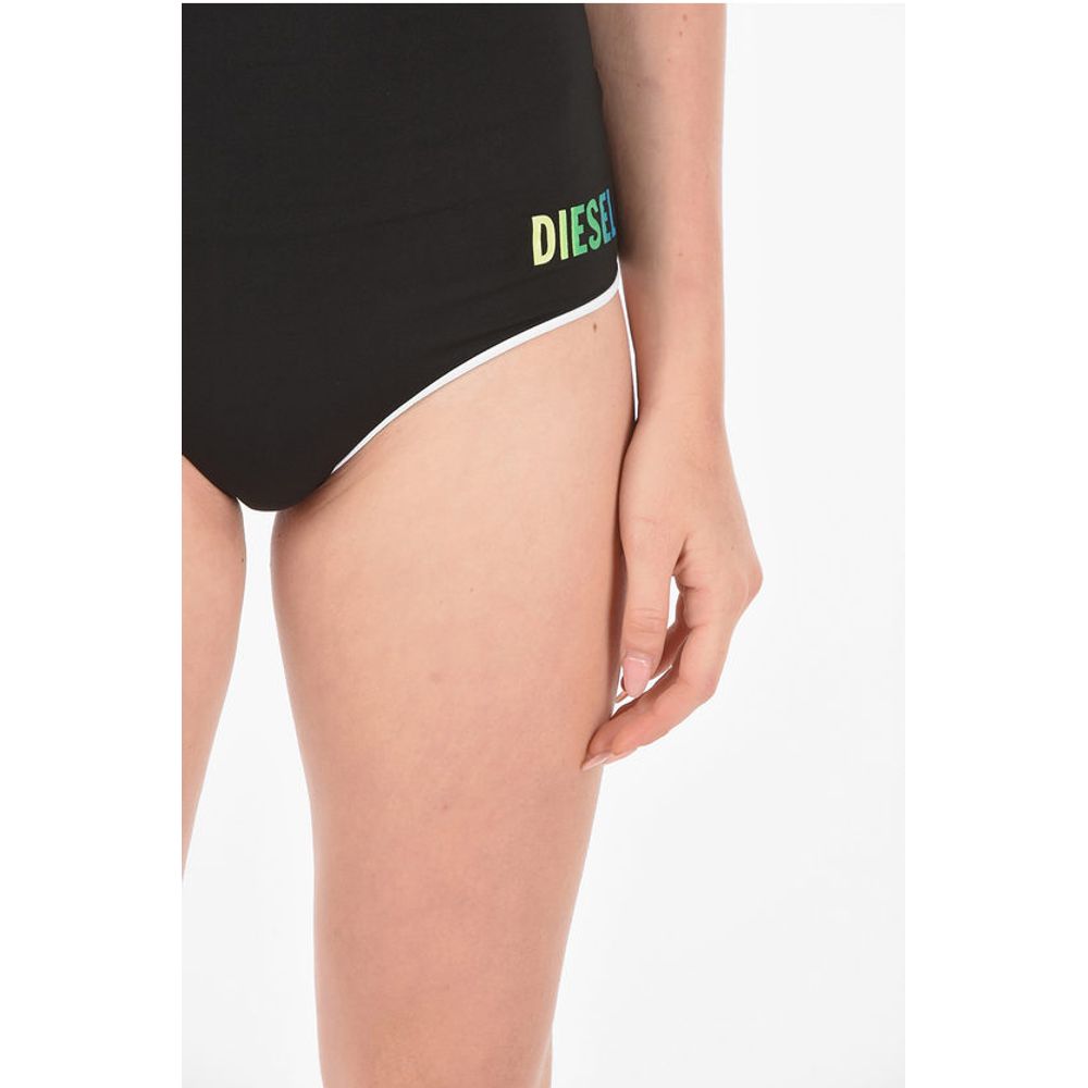 Diesel Printed Logo High Waisted Bikini Slip