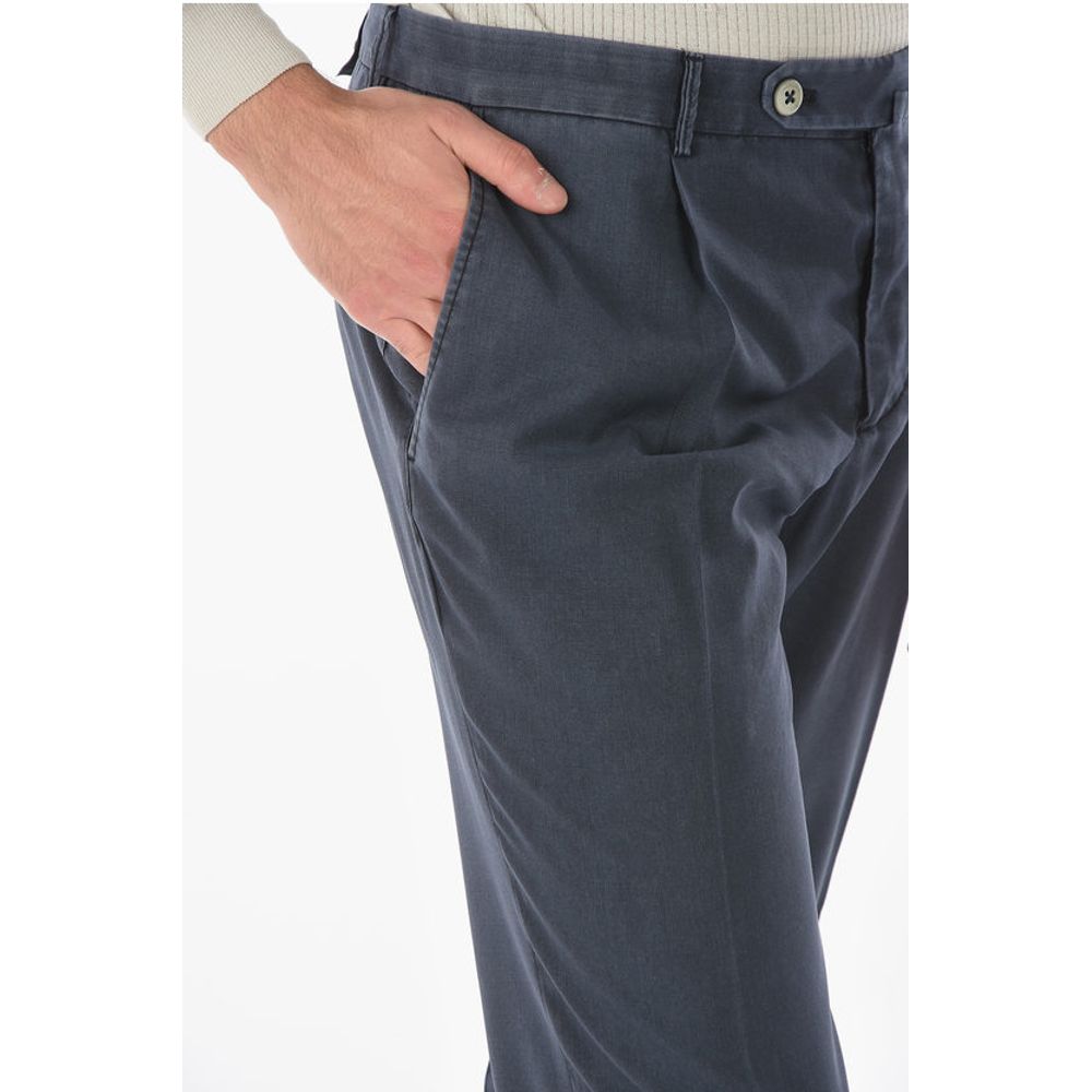 Corneliani Virgin Wool Single-pleated Pants