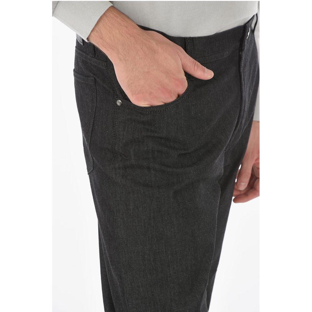 Corneliani ID LUXURY DENIM Stretched Cotton 5-pockets Jeans 21cm