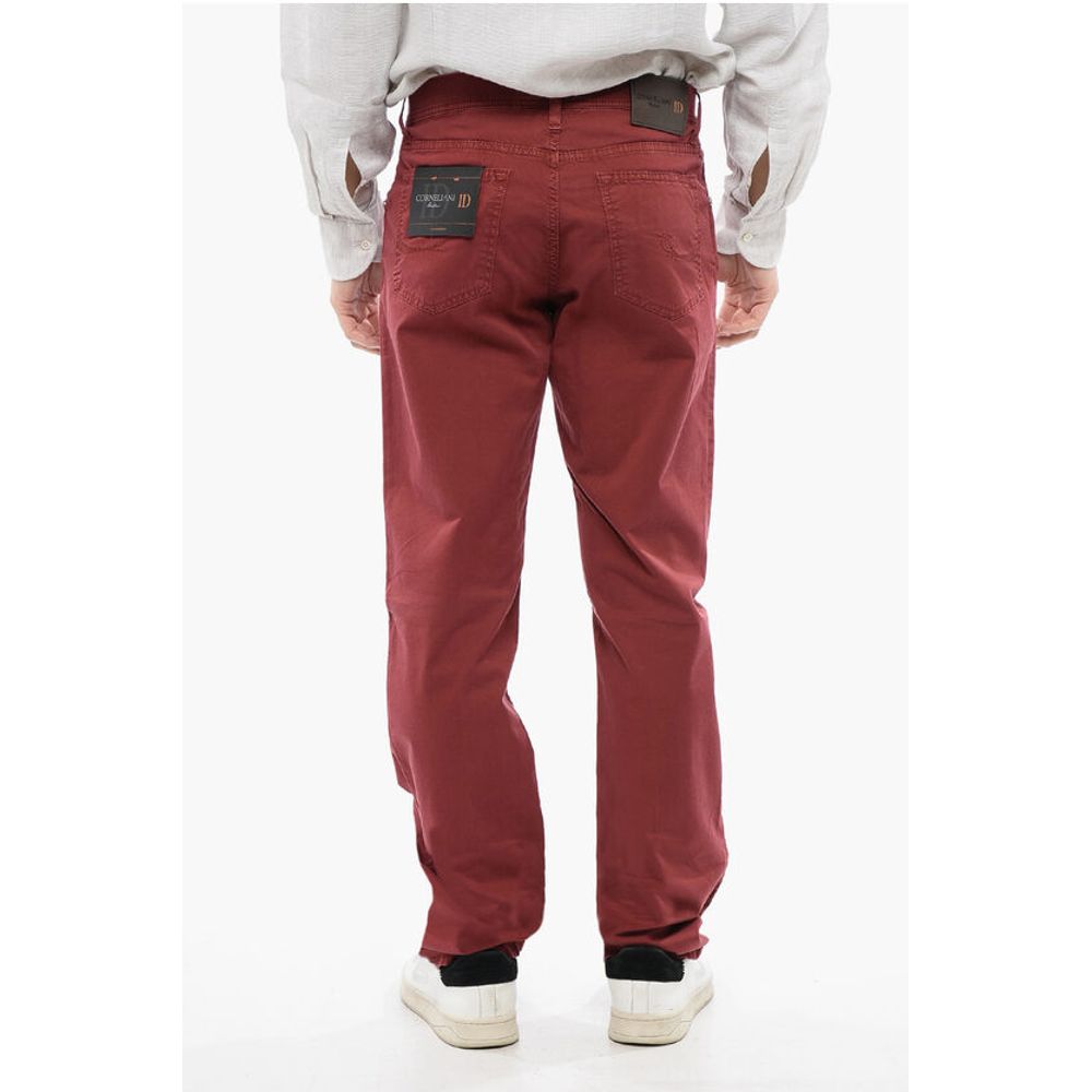 Corneliani ID LUXURY DENIM Stretched Cotton LAZISE Pants with 5 pockets
