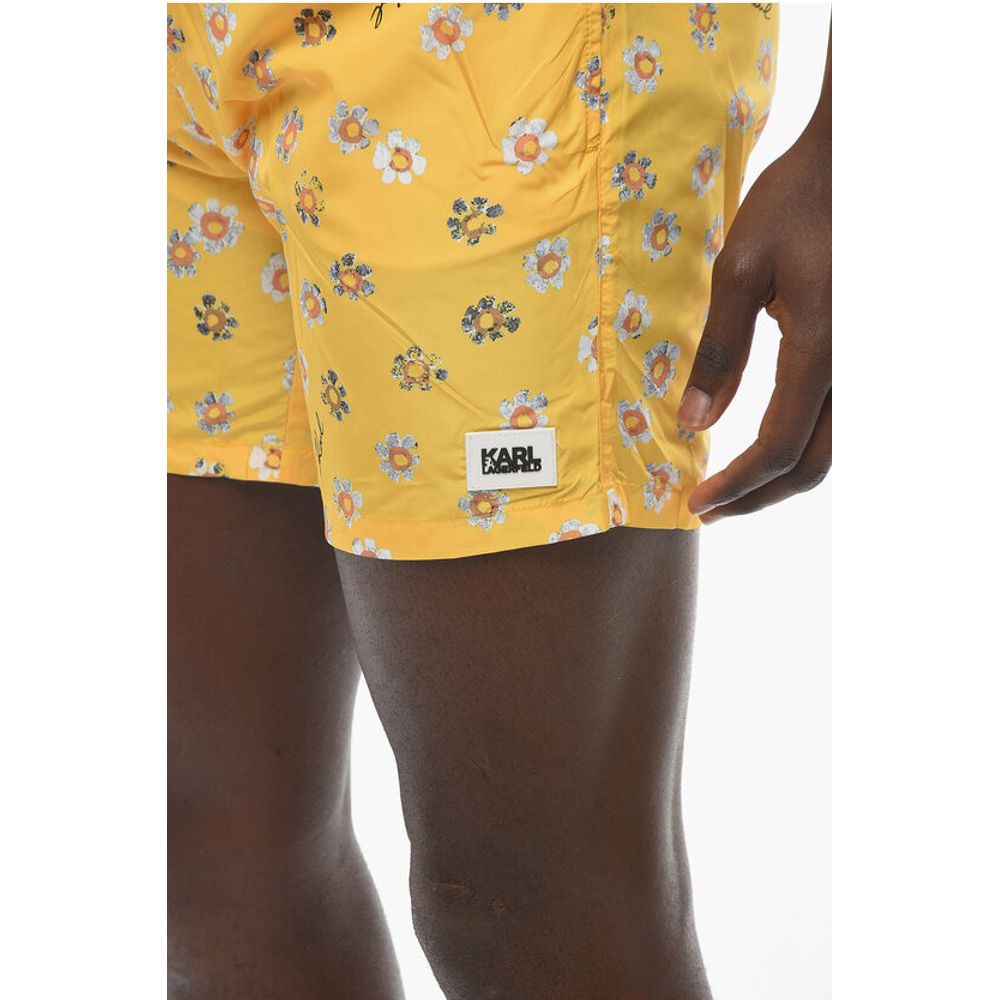Karl Lagerfeld Printed FLOWER Boxer Swimsuit