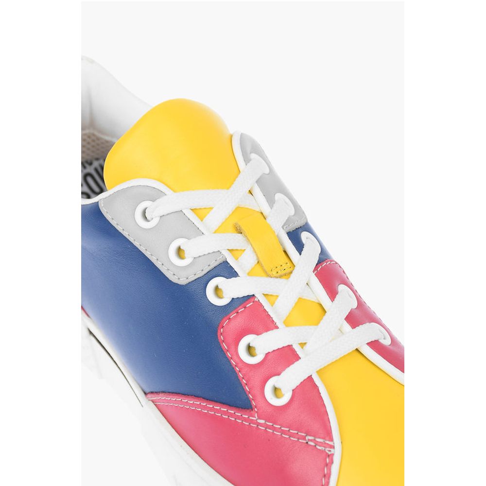 Moschino LOVE Leather Sneakers TEXTURE50 with Logo