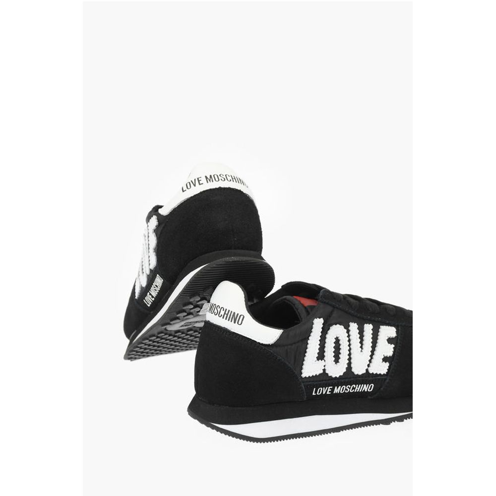 Moschino LOVE embroidered logo WALK 25 sneakers with suede details
