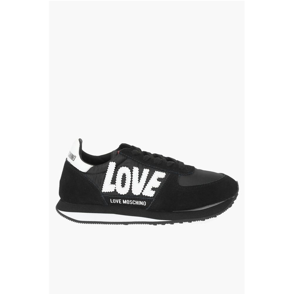Moschino LOVE embroidered logo WALK 25 sneakers with suede details