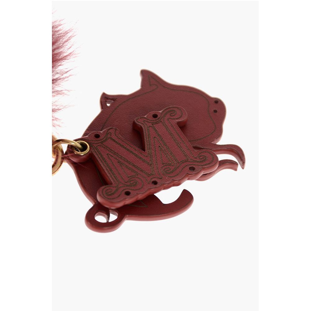 Max Mara leather and real fur TINACNY keyrings