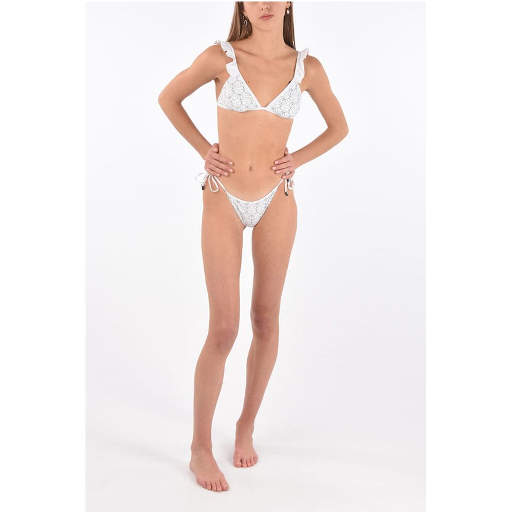 Karl Lagerfeld printed triangle bikini top