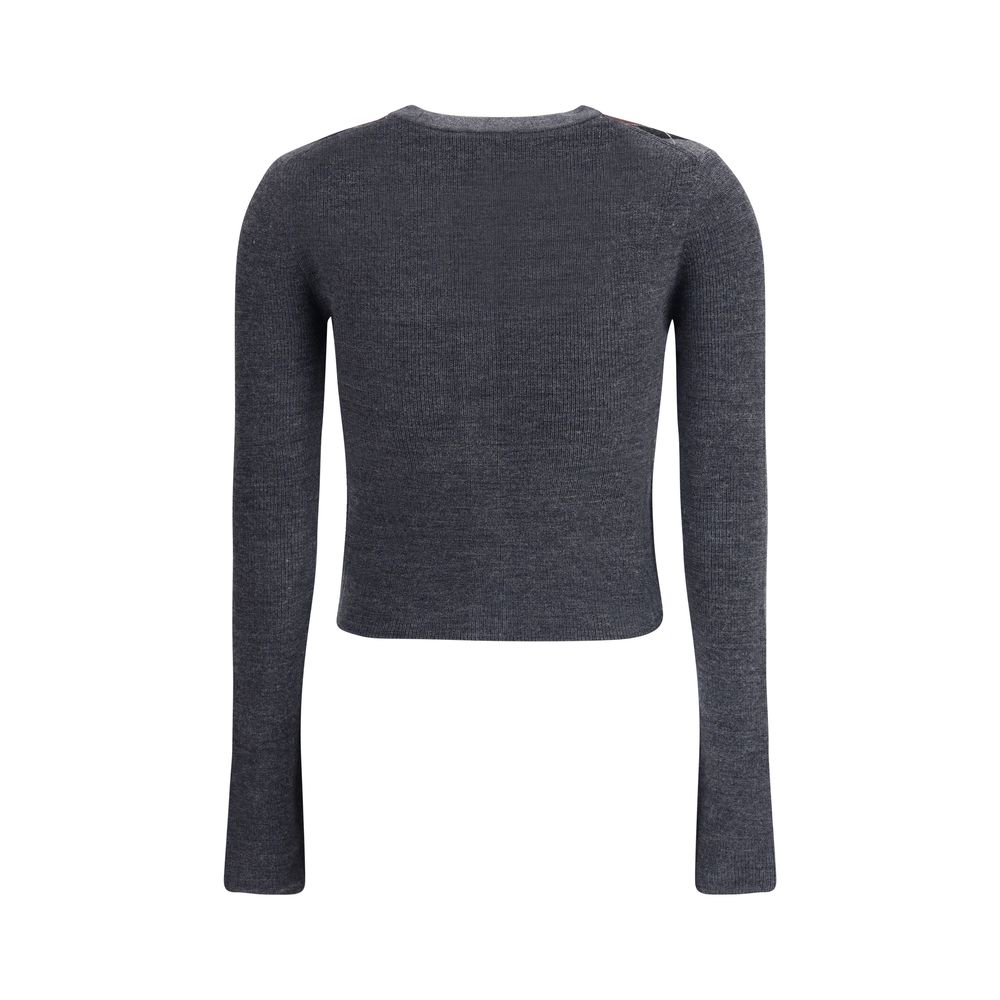 Ganni Check Cardigan