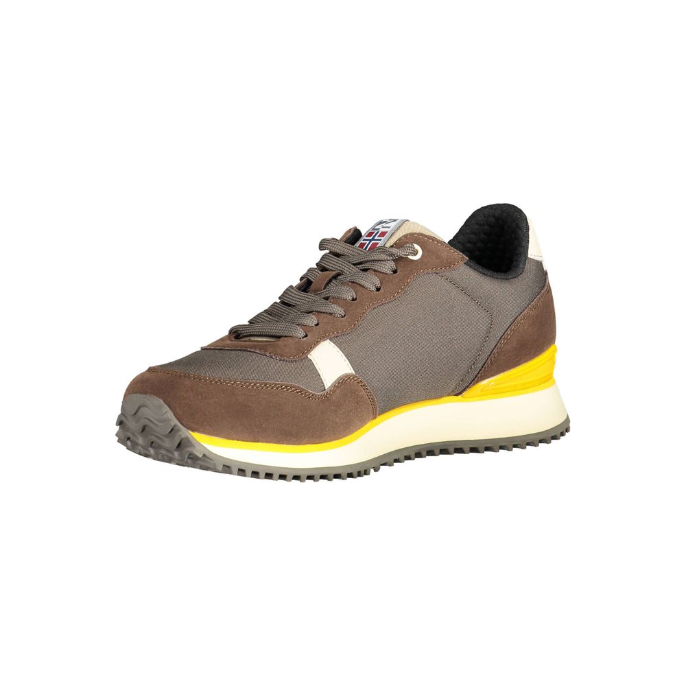 Napapijri Brown Polyester Sneaker