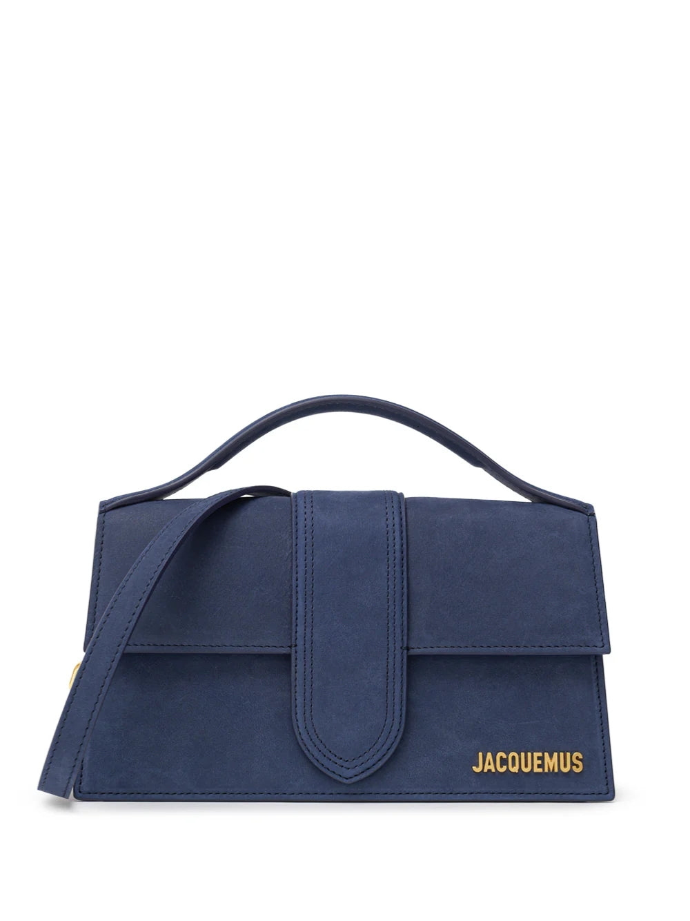 Jacquemus Le Grand Bambino Blue Suede Bag