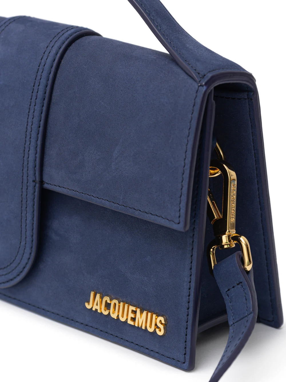 Jacquemus Le Grand Bambino Blue Suede Bag