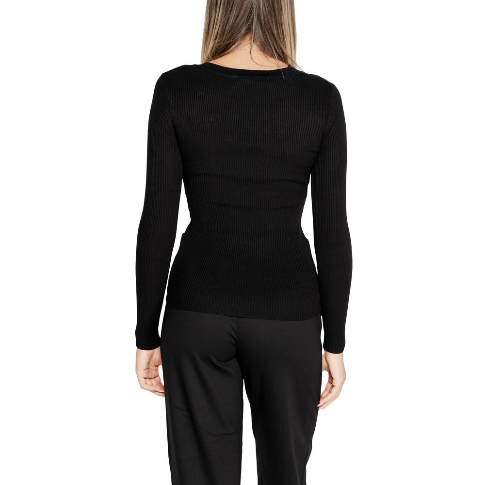 Morgan De Toi Black Viscose Tops & T-Shirt