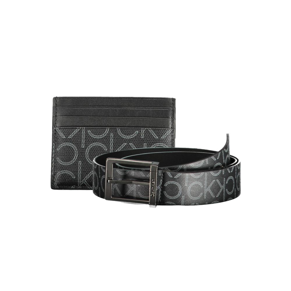 Calvin Klein Črna polietilenska moška denarnica