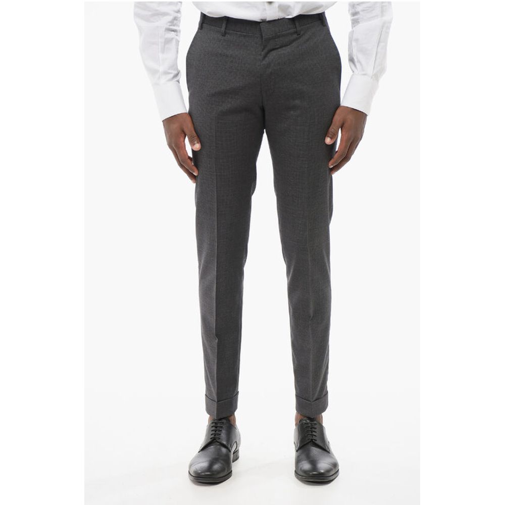 Corneliani CC COLLECTION Wool Blend RESET Single Breasted Suit With Fla