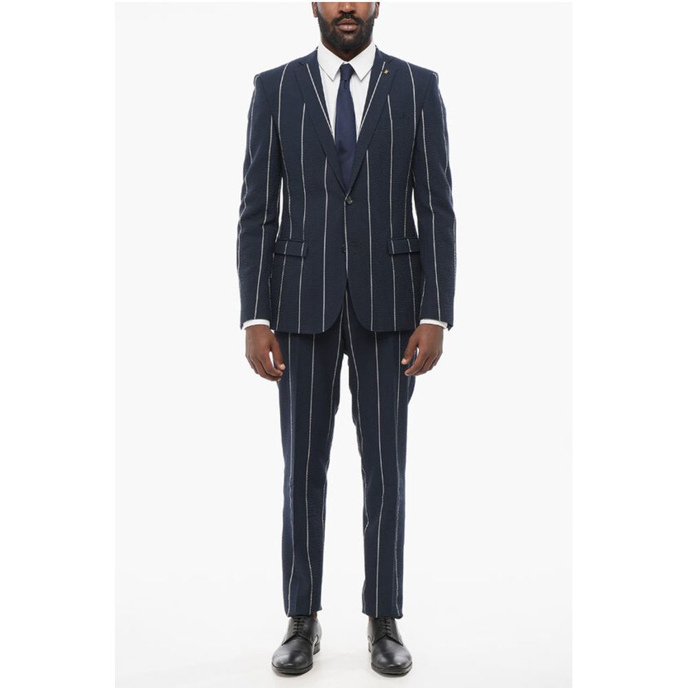 Corneliani CC COLLECTION Striped Single Breasted RESET Suit