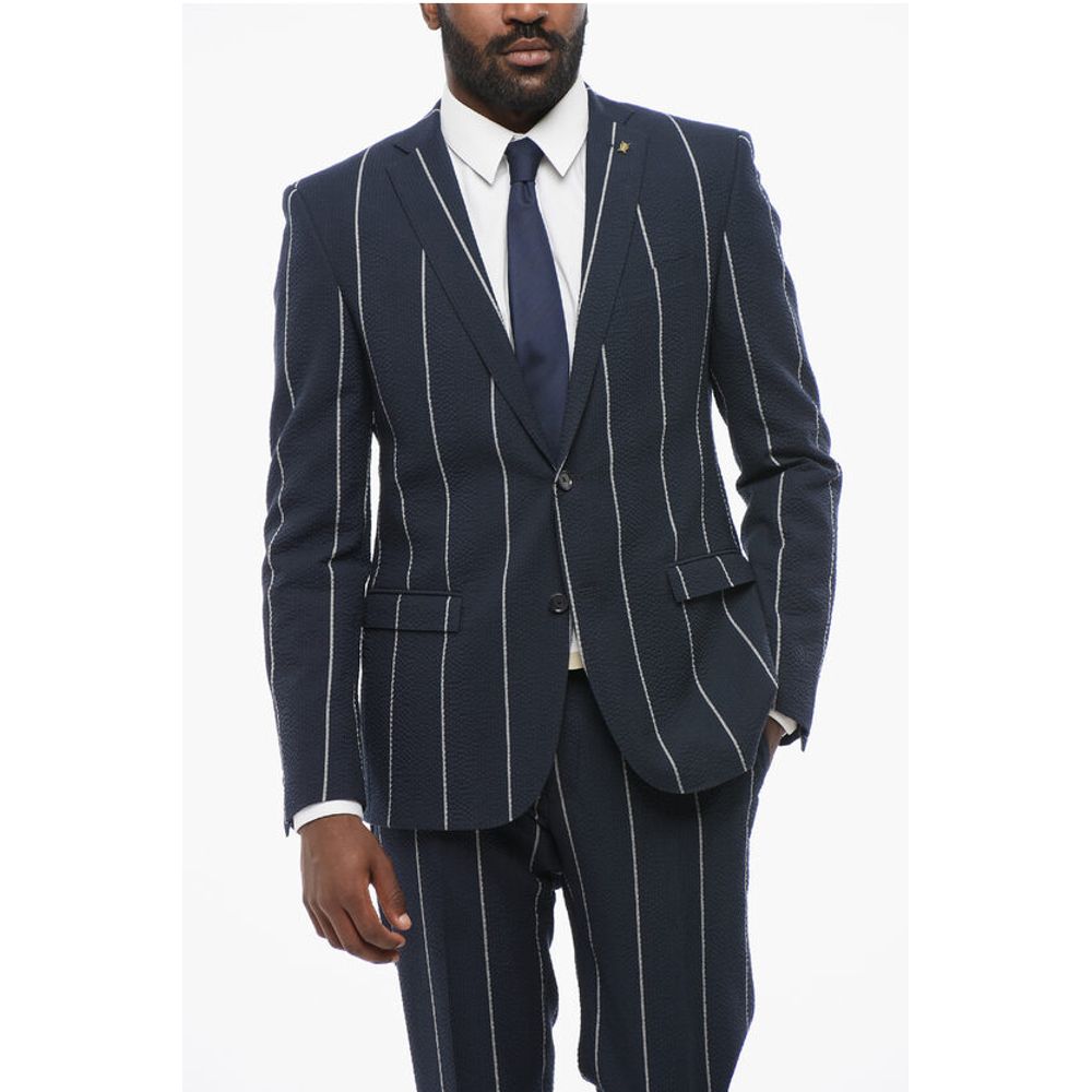 Corneliani CC COLLECTION Striped Single Breasted RESET Suit