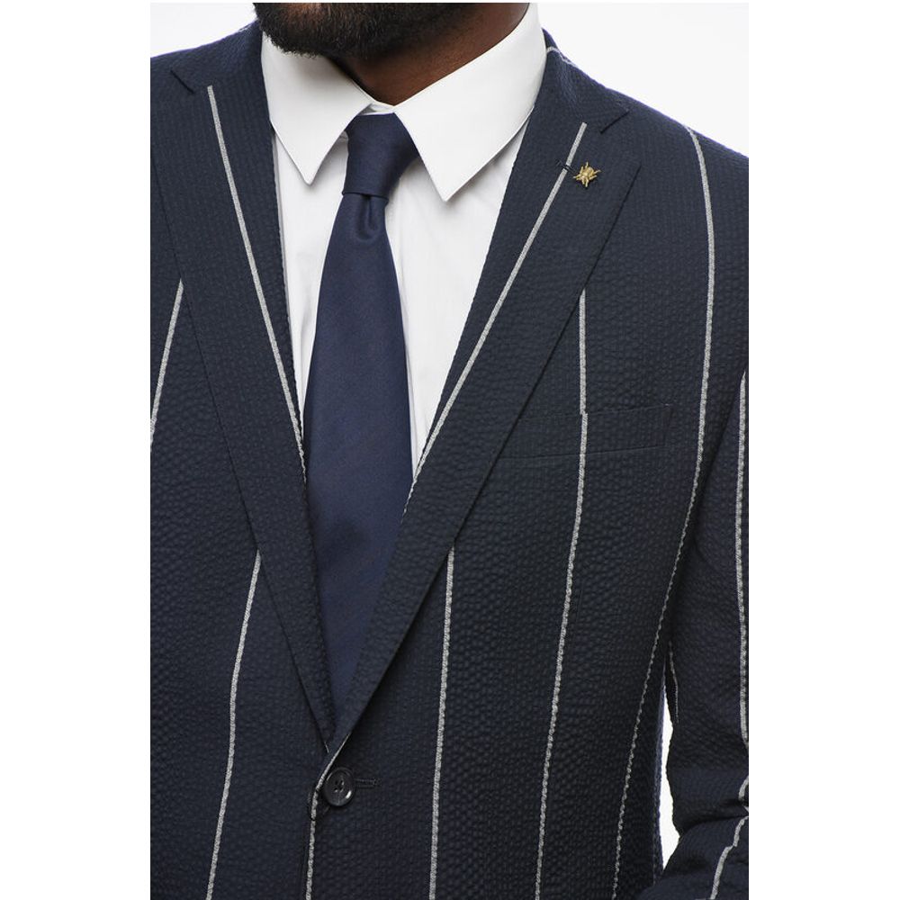 Corneliani CC COLLECTION Striped Single Breasted RESET Suit