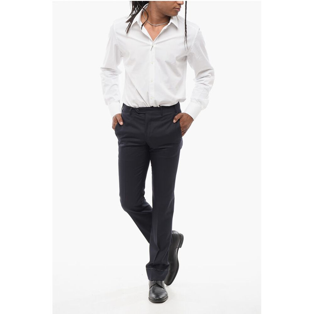 Corneliani Virgin Wool Pants with Belt Loops
