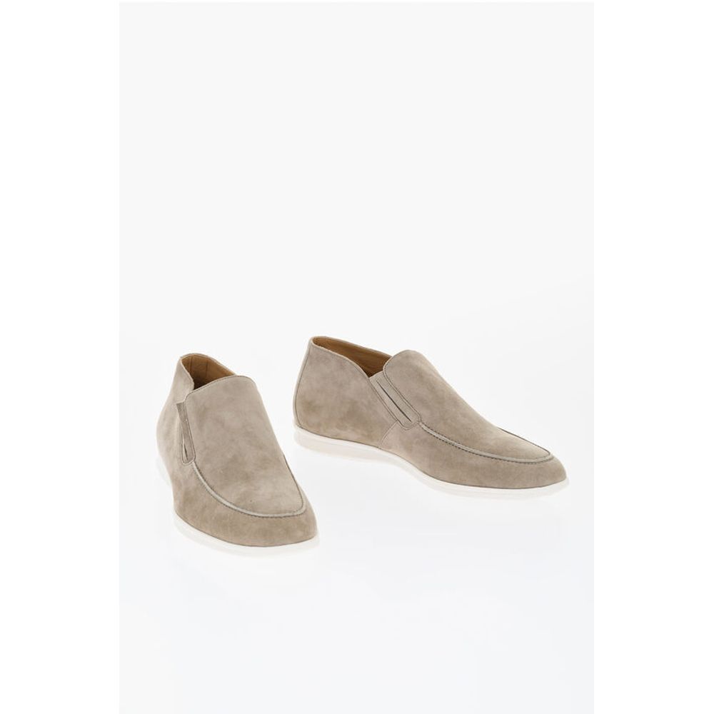 Corneliani Suede Slip-On Shoes with Contrasting Sole