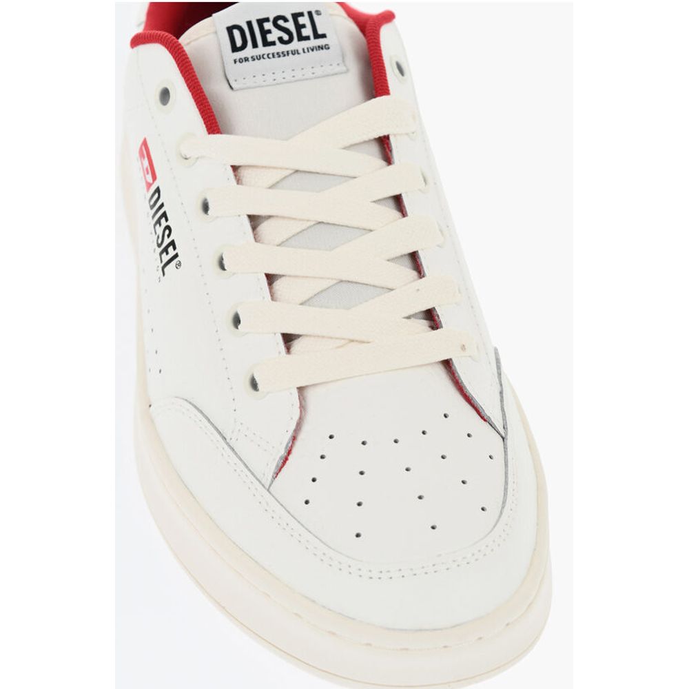 Diesel Textured Leather S-ATHENE VTG Low Top Sneakers