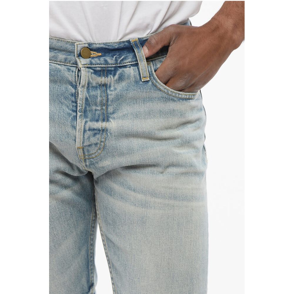Fear Of God Slim Fit Delavè Denims with Raw-cut Hem 20cm