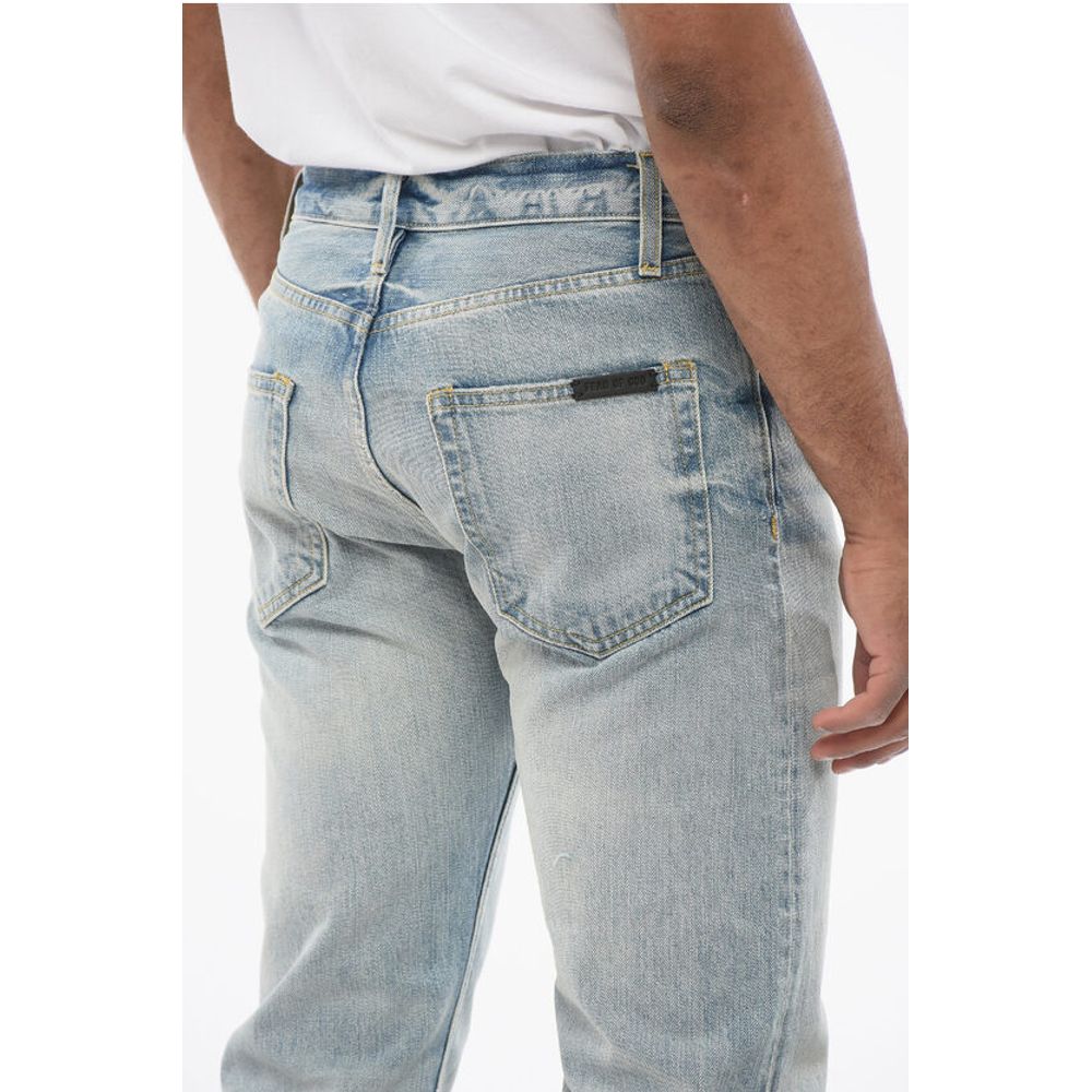 Fear Of God Slim Fit Delavè Denims with Raw-cut Hem 20cm