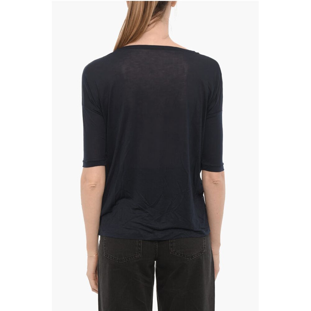 Woolrich Solid Color Oversized Crew-neck T-shirt