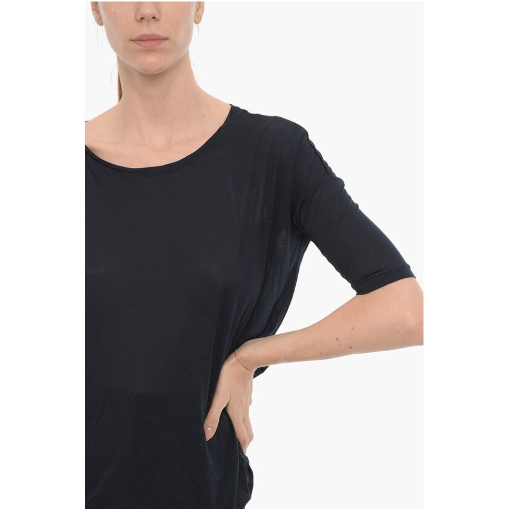 Woolrich Solid Color Oversized Crew-neck T-shirt