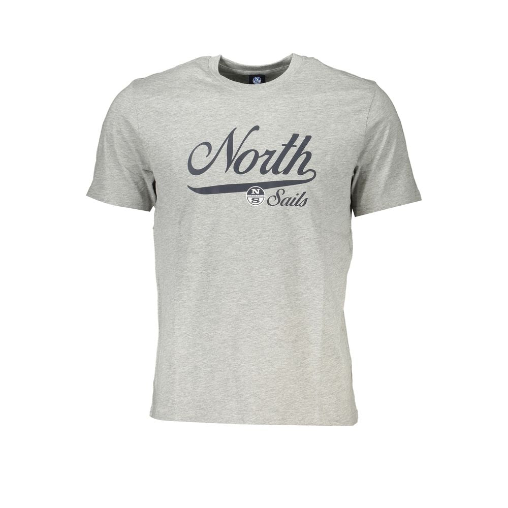North Sails Brown Cotton Men T-Shirt