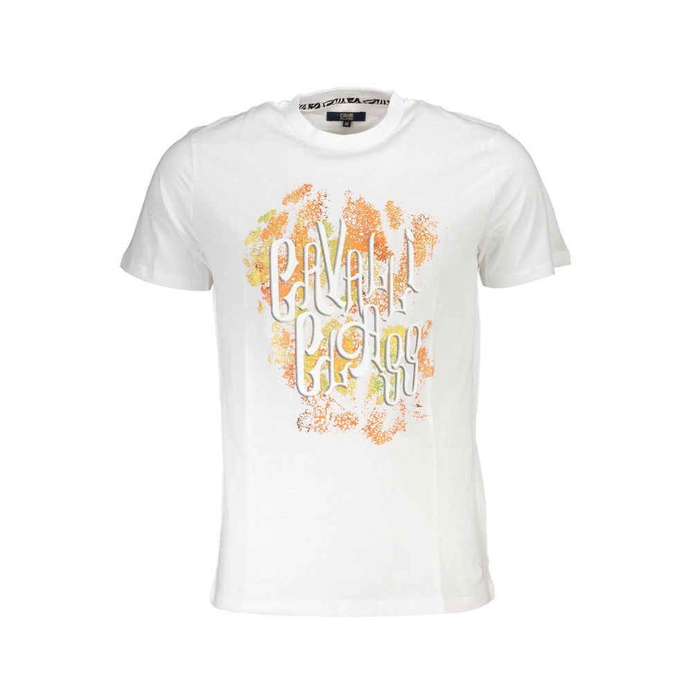 Cavalli Class Brown Cotton Men T-Shirt