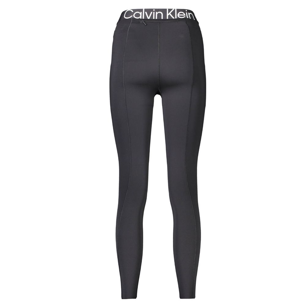 Calvin Klein Black Polyester Ženske Leggings