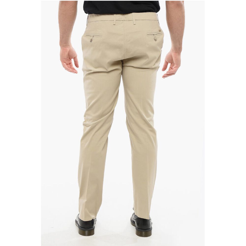 Corneliani Textured Cotton Pants with Belt Loop