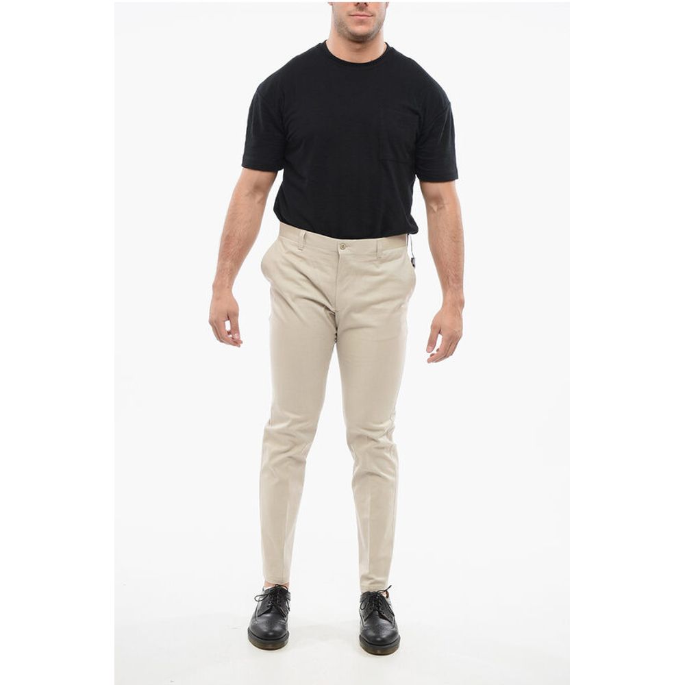 Corneliani Textured Cotton Pants with Belt Loop