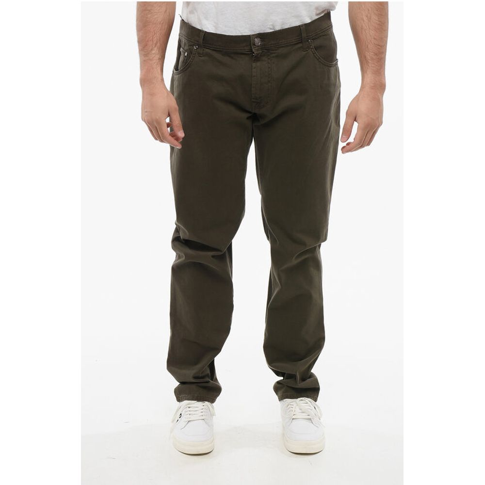 Corneliani ID 5-Pocketed Cotton Blend Pants