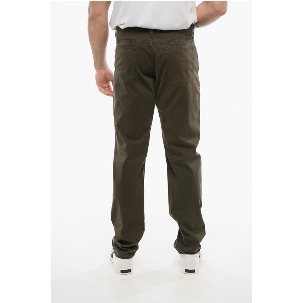 Corneliani ID 5-Pocketed Cotton Blend Pants