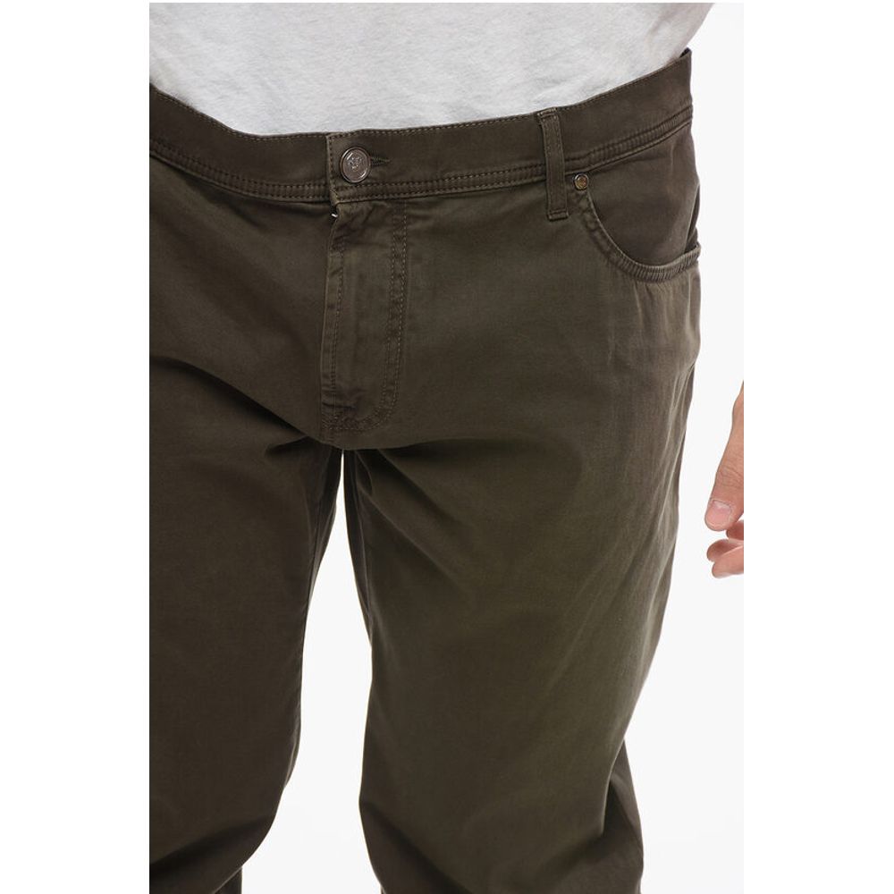 Corneliani ID 5-Pocketed Cotton Blend Pants