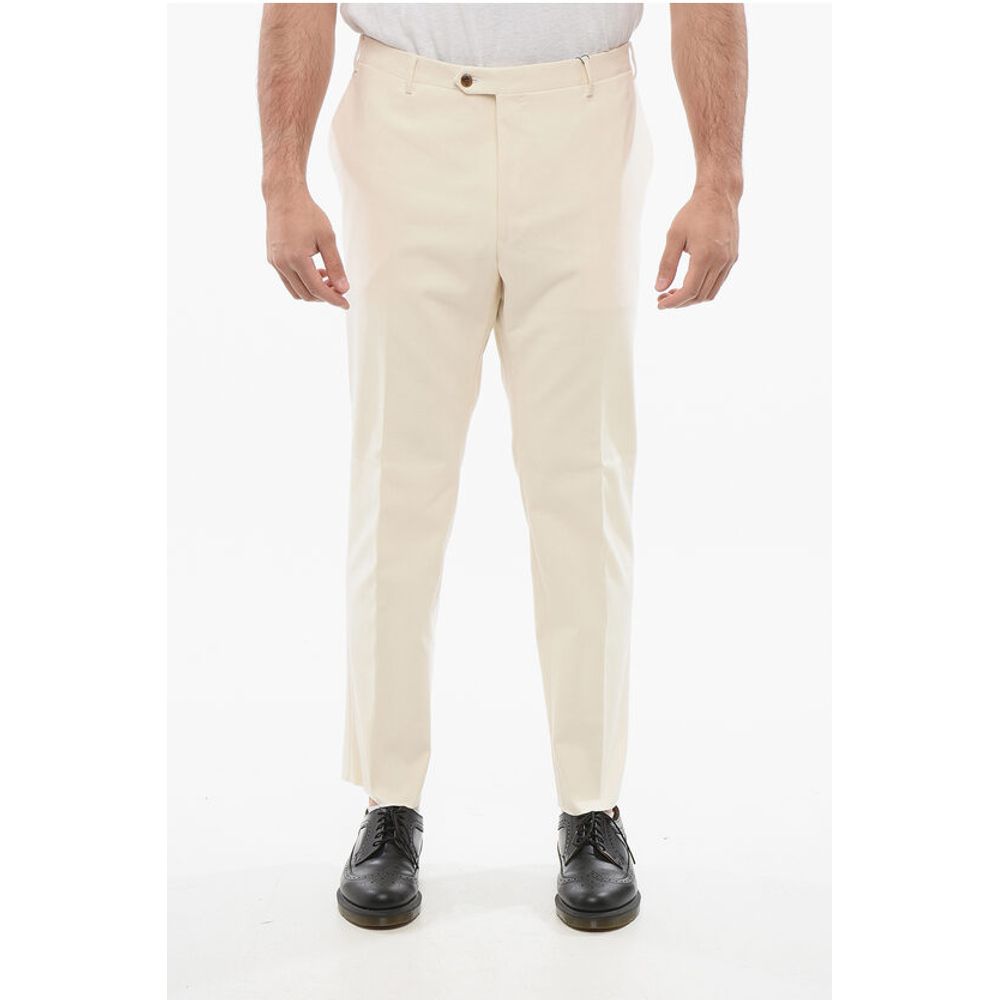Corneliani 4-Pocketed LEADER Twill Cotton Blend Pants