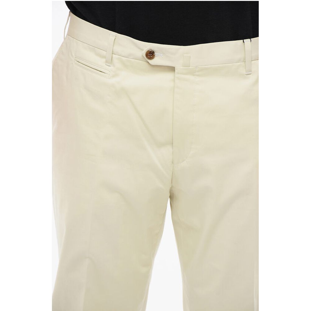 Corneliani Stretch Cotton Pants with Zipped Pockets
