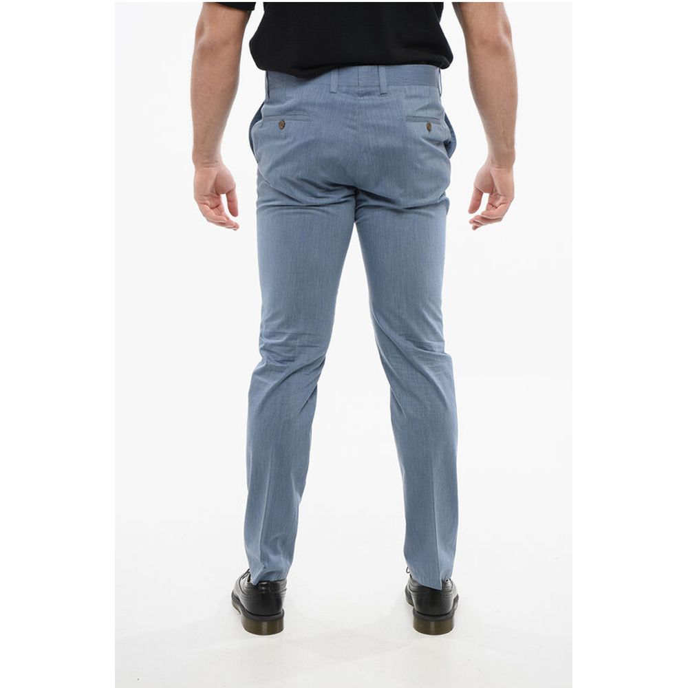 Corneliani ID Pure Cotton Chinos Pants with Belt Loops