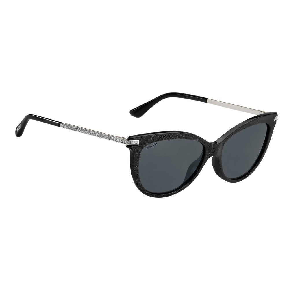 Jimmy Choo Black Haircalf Sunglasses