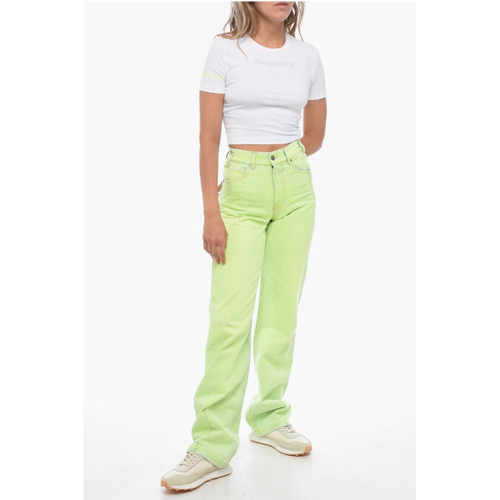 Darkpark Coated Denim Mom Fit Denims 22cm