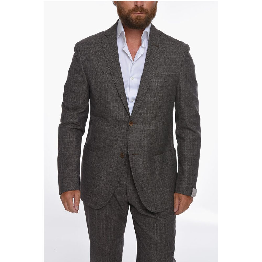 Corneliani District Check GATE Virgin Wool Blend Suit