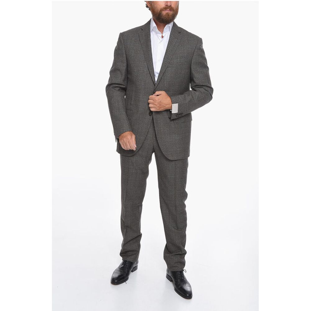 Corneliani District Check ACADEMY Virgin Wool Suit