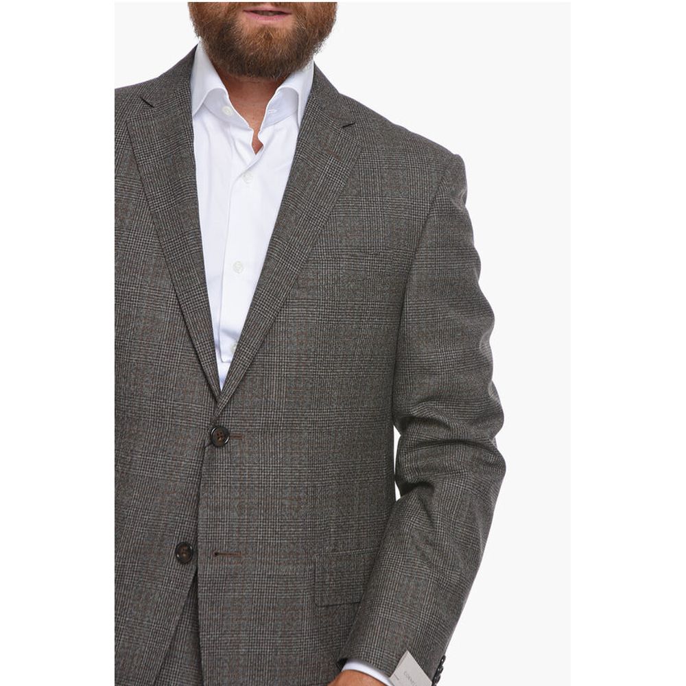 Corneliani District Check ACADEMY Virgin Wool Suit