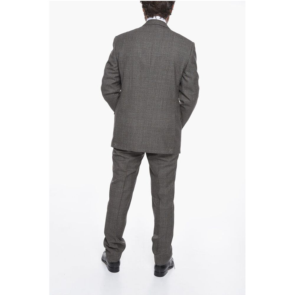 Corneliani District Check ACADEMY Virgin Wool Suit