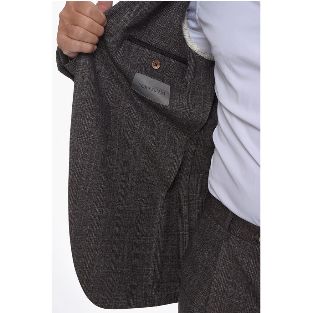 Corneliani District Check GATE Virgin Wool Blend Suit