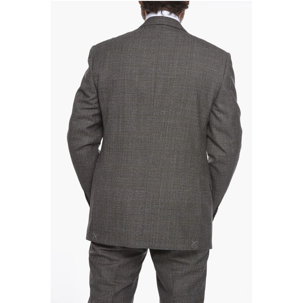 Corneliani District Check ACADEMY Virgin Wool Suit