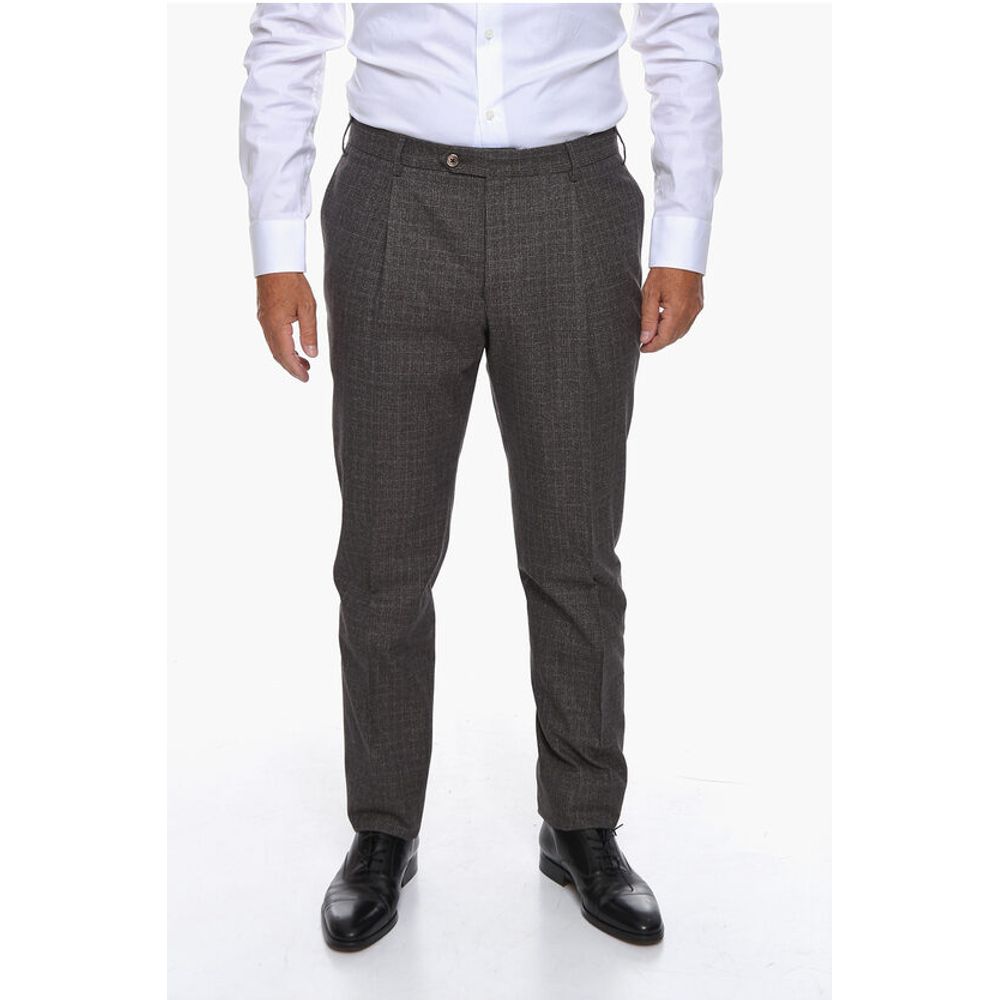 Corneliani District Check GATE Virgin Wool Blend Suit