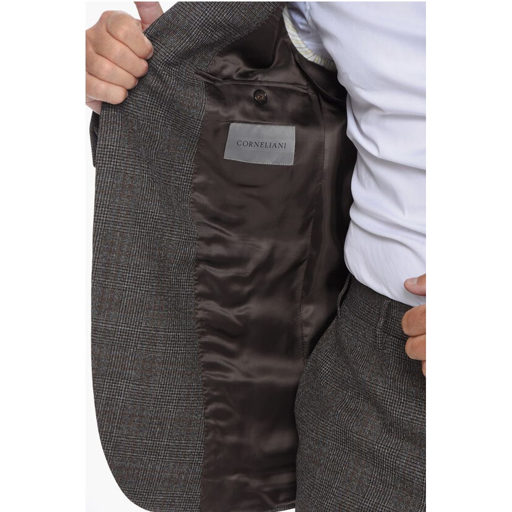 Corneliani District Check ACADEMY Virgin Wool Suit